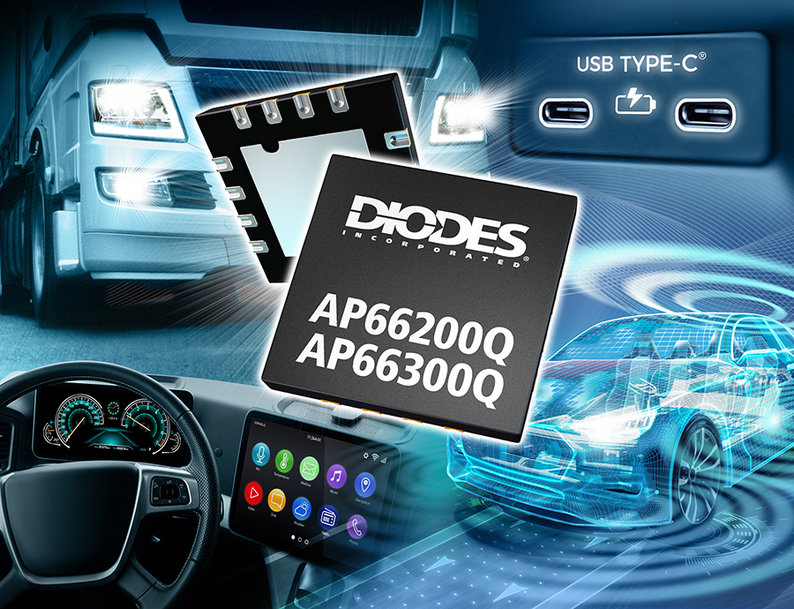 Synchrone 60V-Abwärtswandler von Diodes Incorporated sorgen für effizientere PoL-Anwendungen im Automotive-Bereich